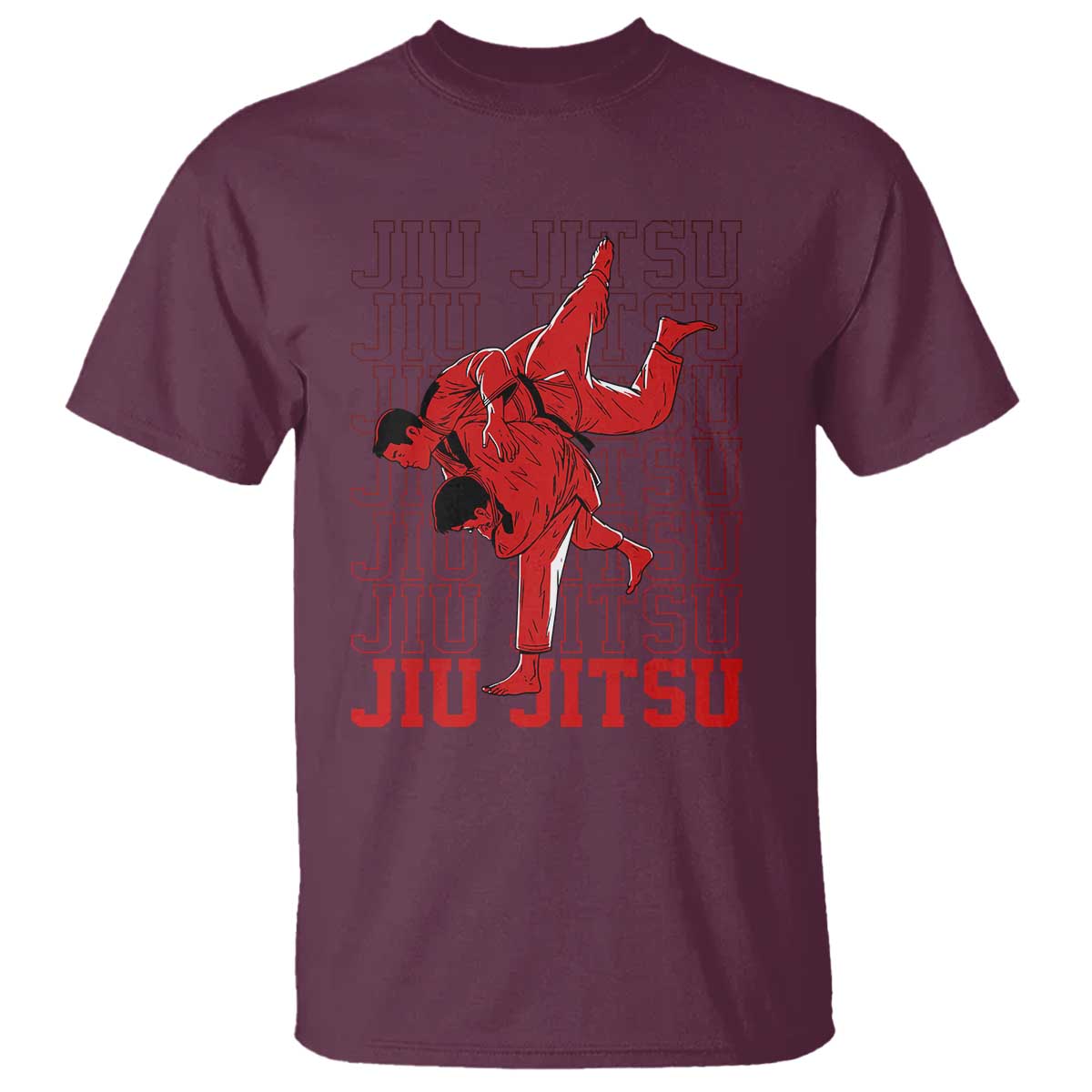 Brazilian Jiu Jitsu T Shirt BJJ Distressed - Wonder Print Shop