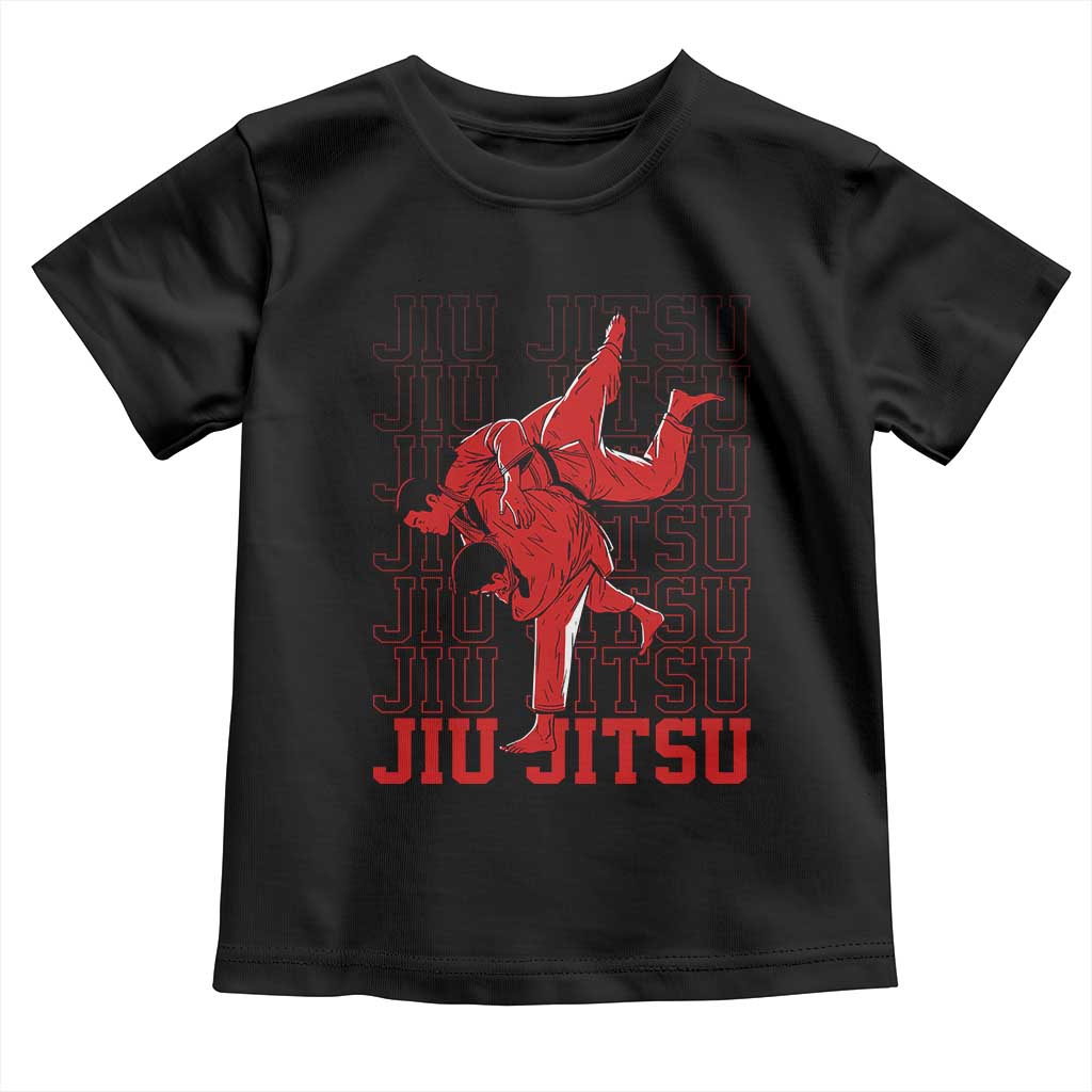 Brazilian Jiu Jitsu Toddler T Shirt BJJ Distressed - Wonder Print Shop
