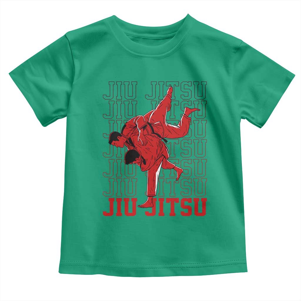 Brazilian Jiu Jitsu Toddler T Shirt BJJ Distressed - Wonder Print Shop