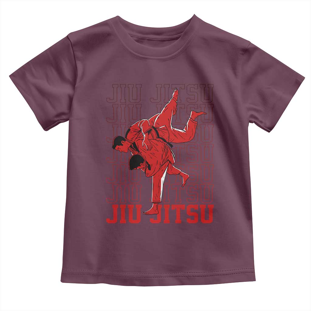 Brazilian Jiu Jitsu Toddler T Shirt BJJ Distressed - Wonder Print Shop