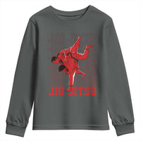 Brazilian Jiu Jitsu Youth Sweatshirt BJJ Distressed - Wonder Print Shop