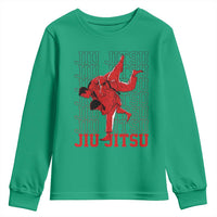 Brazilian Jiu Jitsu Youth Sweatshirt BJJ Distressed - Wonder Print Shop