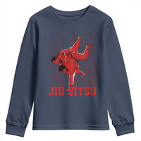 Brazilian Jiu Jitsu Youth Sweatshirt BJJ Distressed - Wonder Print Shop