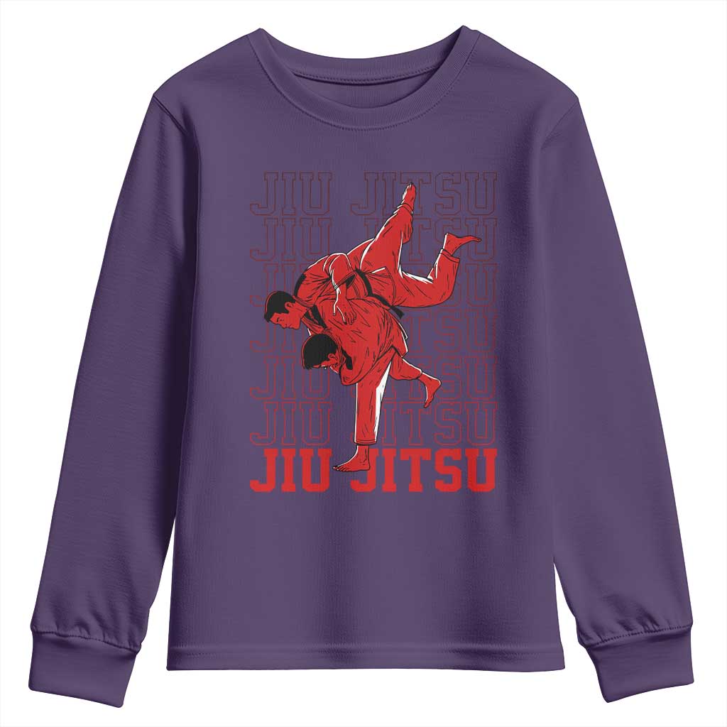 Brazilian Jiu Jitsu Youth Sweatshirt BJJ Distressed - Wonder Print Shop