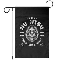 Brazilian Jiu Jitsu Garden Flag Train Like A Beast Vintage BJJ Grappling Gorilla - Wonder Print Shop