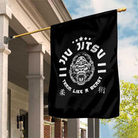 Brazilian Jiu Jitsu Garden Flag Train Like A Beast Vintage BJJ Grappling Gorilla - Wonder Print Shop