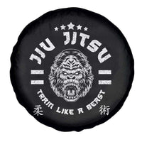 Brazilian Jiu Jitsu Spare Tire Cover Train Like A Beast Vintage BJJ Grappling Gorilla - Wonder Print Shop