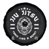 Brazilian Jiu Jitsu Spare Tire Cover Train Like A Beast Vintage BJJ Grappling Gorilla - Wonder Print Shop