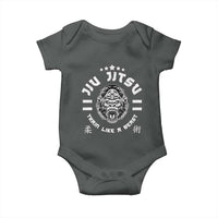 Brazilian Jiu Jitsu Baby Onesie Train Like A Beast Vintage BJJ Grappling Gorilla - Wonder Print Shop