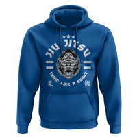 Brazilian Jiu Jitsu Hoodie Train Like A Beast Vintage BJJ Grappling Gorilla - Wonder Print Shop