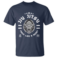 Brazilian Jiu Jitsu T Shirt Train Like A Beast Vintage BJJ Grappling Gorilla - Wonder Print Shop