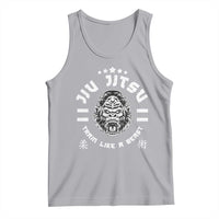 Brazilian Jiu Jitsu Tank Top Train Like A Beast Vintage BJJ Grappling Gorilla - Wonder Print Shop
