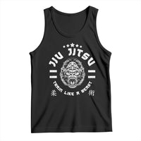 Brazilian Jiu Jitsu Tank Top Train Like A Beast Vintage BJJ Grappling Gorilla - Wonder Print Shop