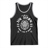 Brazilian Jiu Jitsu Tank Top Train Like A Beast Vintage BJJ Grappling Gorilla - Wonder Print Shop