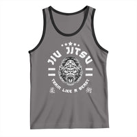 Brazilian Jiu Jitsu Tank Top Train Like A Beast Vintage BJJ Grappling Gorilla - Wonder Print Shop