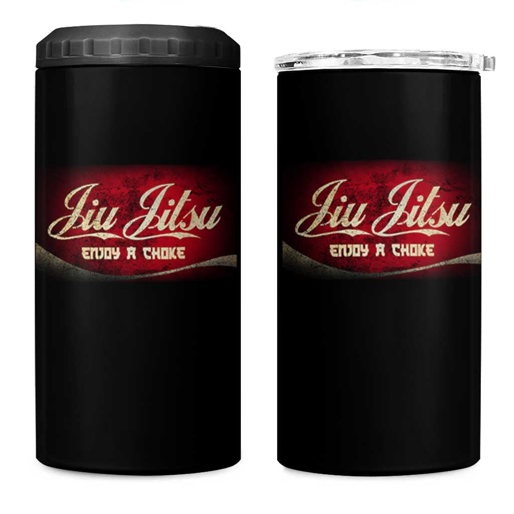 Funny Brazilian Jiu Jitsu 4 in 1 Can Cooler Tumbler BJJ Tactical Hugging Choke Jiujitsu Martial Arts - Wonder Print Shop