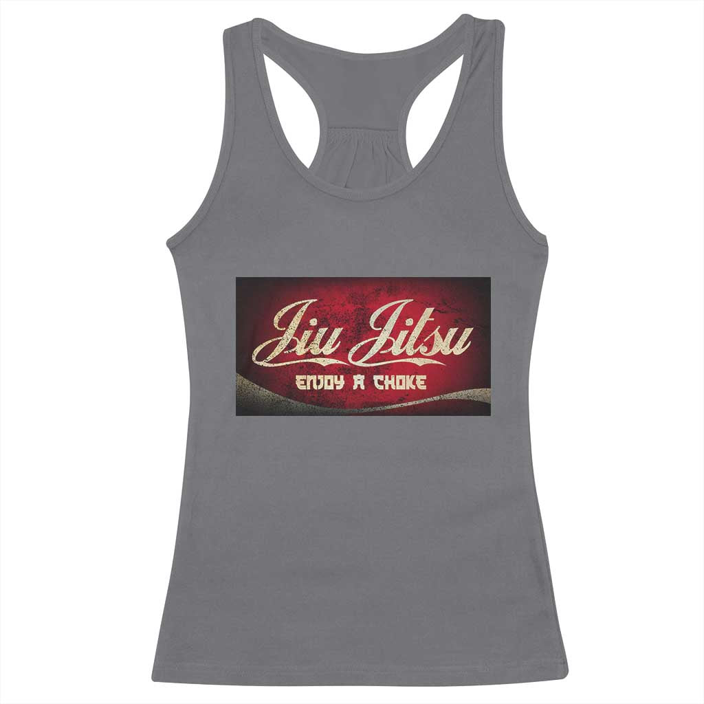 Funny Brazilian Jiu Jitsu Racerback Tank Top BJJ Tactical Hugging Choke Jiujitsu Martial Arts - Wonder Print Shop