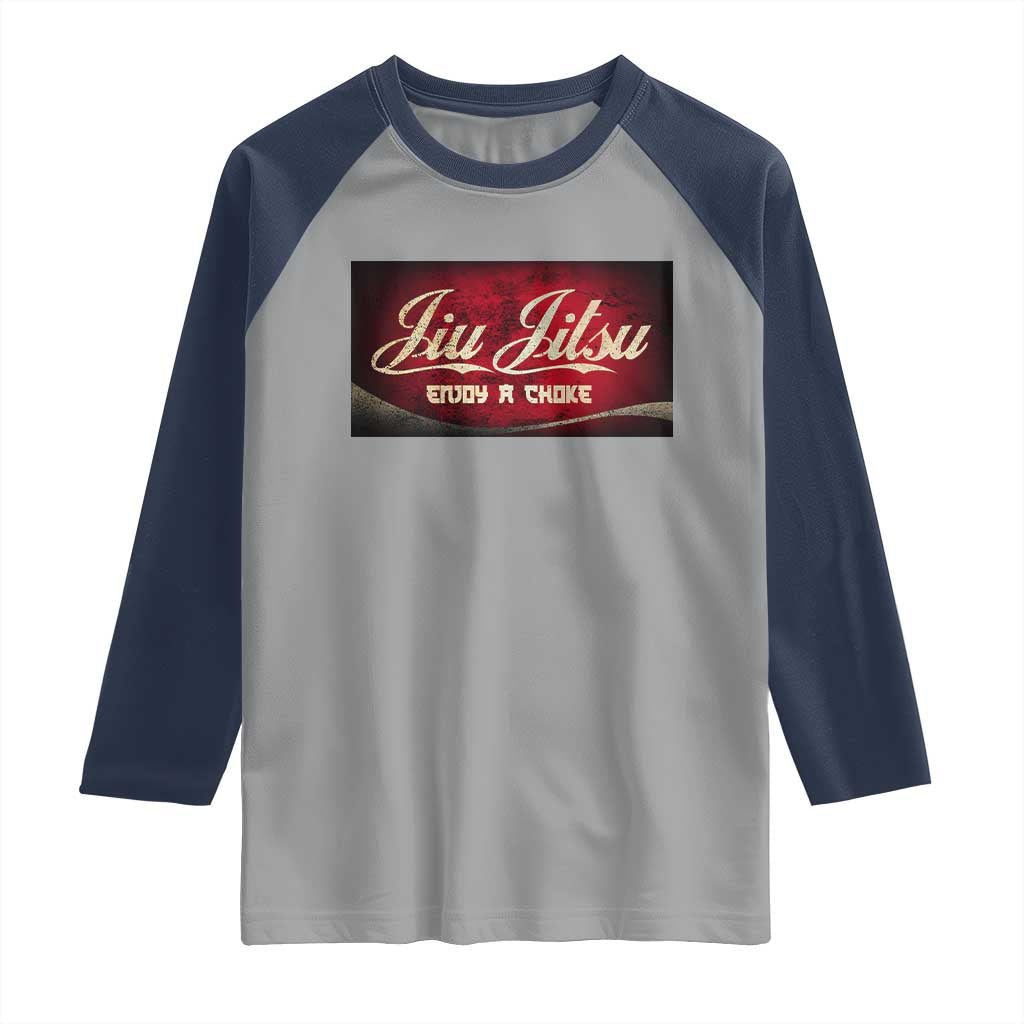 Funny Brazilian Jiu Jitsu Raglan Shirt BJJ Tactical Hugging Choke Jiujitsu Martial Arts - Wonder Print Shop