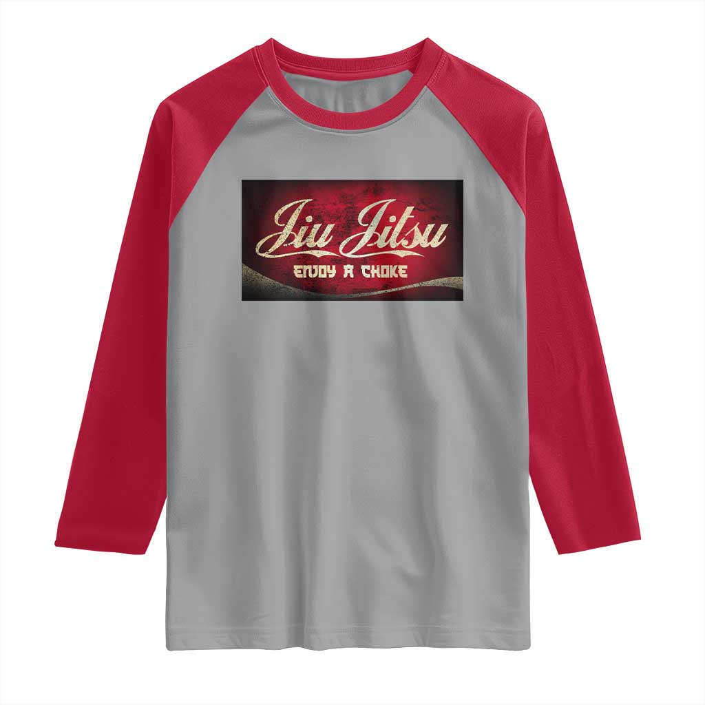 Funny Brazilian Jiu Jitsu Raglan Shirt BJJ Tactical Hugging Choke Jiujitsu Martial Arts - Wonder Print Shop