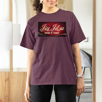 Funny Brazilian Jiu Jitsu T Shirt For Women BJJ Tactical Hugging Choke Jiujitsu Martial Arts - Wonder Print Shop