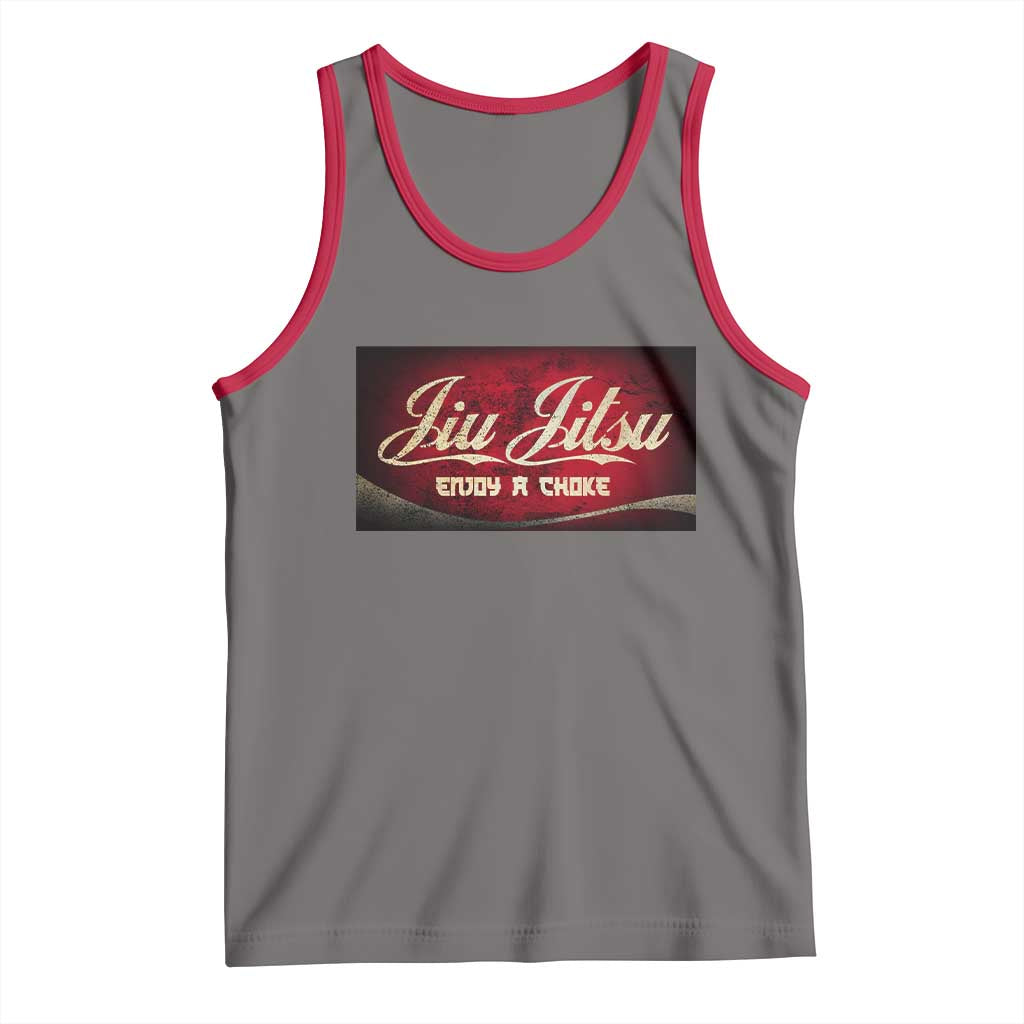 Funny Brazilian Jiu Jitsu Tank Top BJJ Tactical Hugging Choke Jiujitsu Martial Arts - Wonder Print Shop