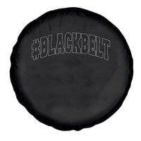 Martial Arts Karate Black Belt Spare Tire Cover Retro Varsity Vintage - Wonder Print Shop