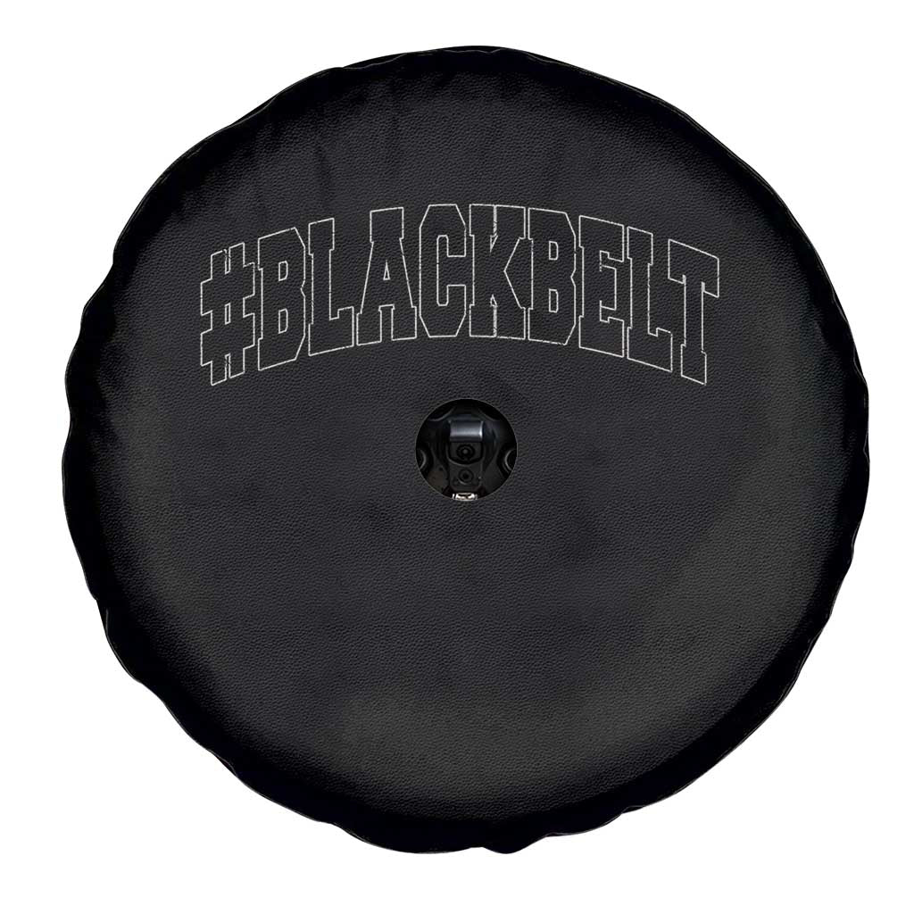 Martial Arts Karate Black Belt Spare Tire Cover Retro Varsity Vintage - Wonder Print Shop