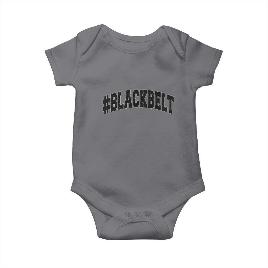 Martial Arts Karate Black Belt Baby Onesie Retro Varsity Vintage - Wonder Print Shop