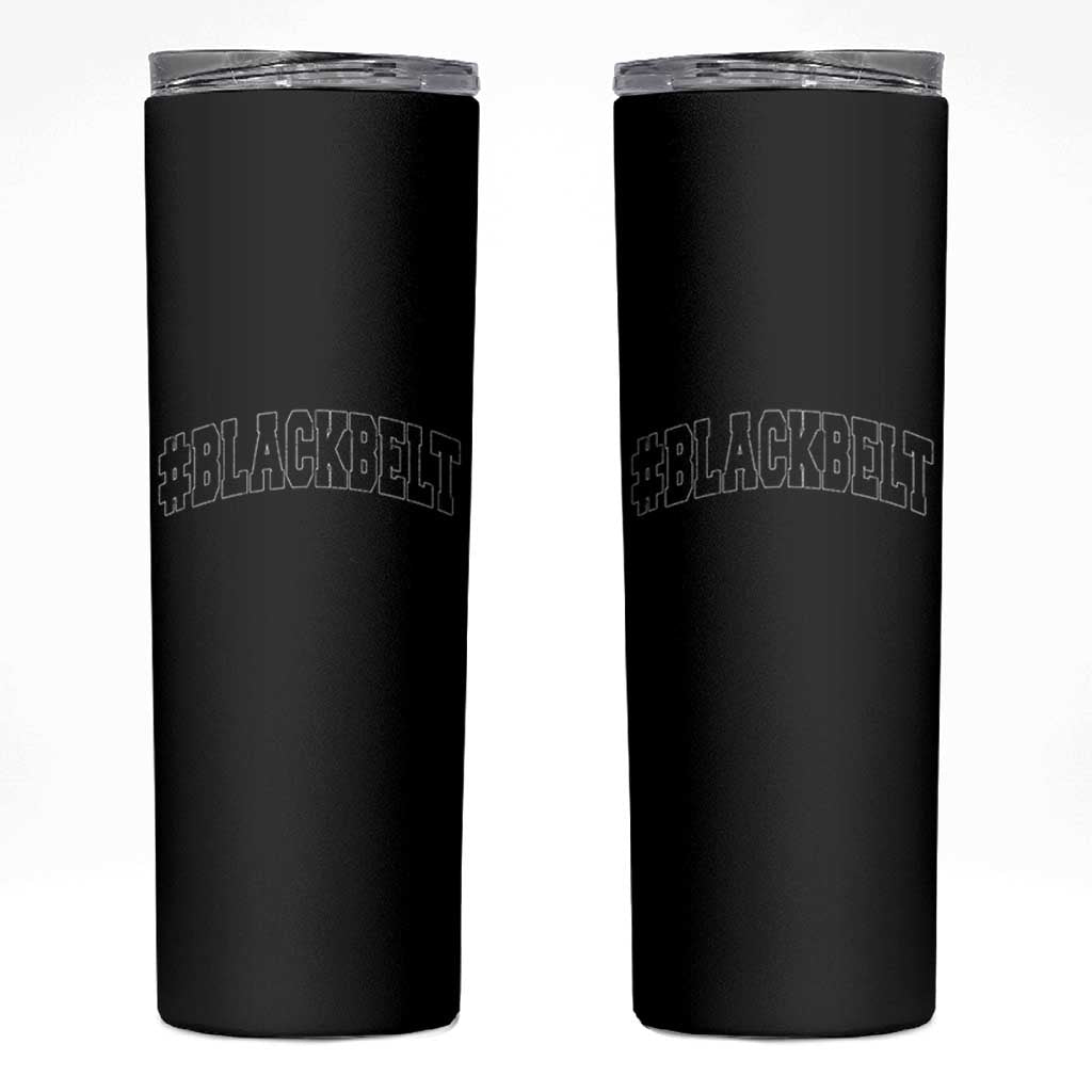 Martial Arts Karate Black Belt Skinny Tumbler Retro Varsity Vintage - Wonder Print Shop