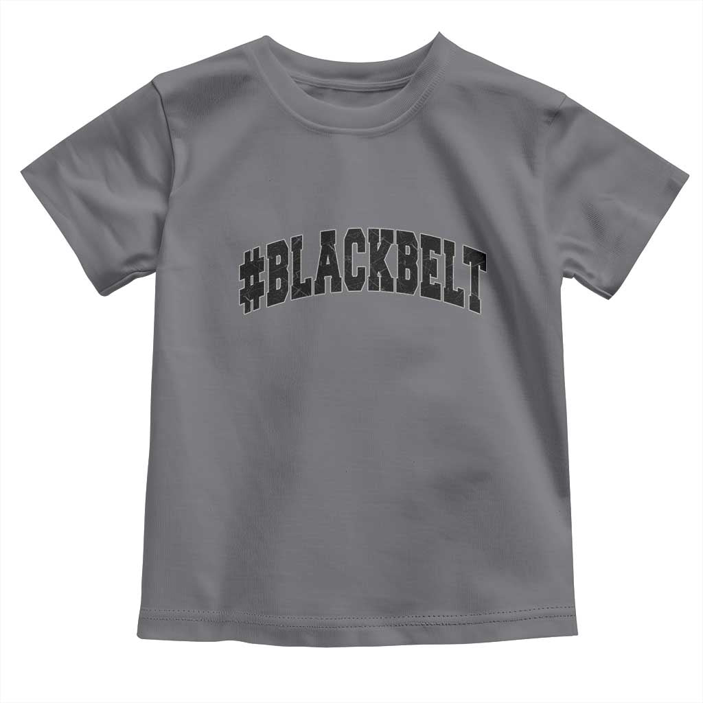 Martial Arts Karate Black Belt Toddler T Shirt Retro Varsity Vintage - Wonder Print Shop