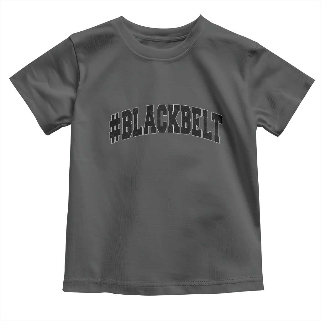 Martial Arts Karate Black Belt Toddler T Shirt Retro Varsity Vintage - Wonder Print Shop