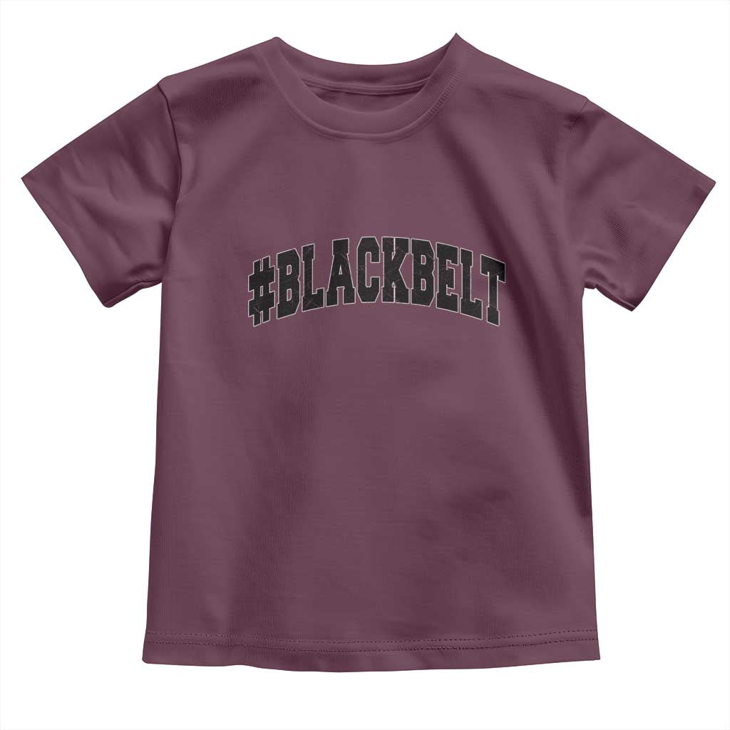 Martial Arts Karate Black Belt Toddler T Shirt Retro Varsity Vintage - Wonder Print Shop