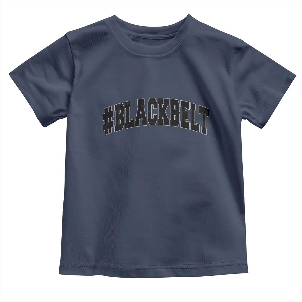 Martial Arts Karate Black Belt Toddler T Shirt Retro Varsity Vintage - Wonder Print Shop