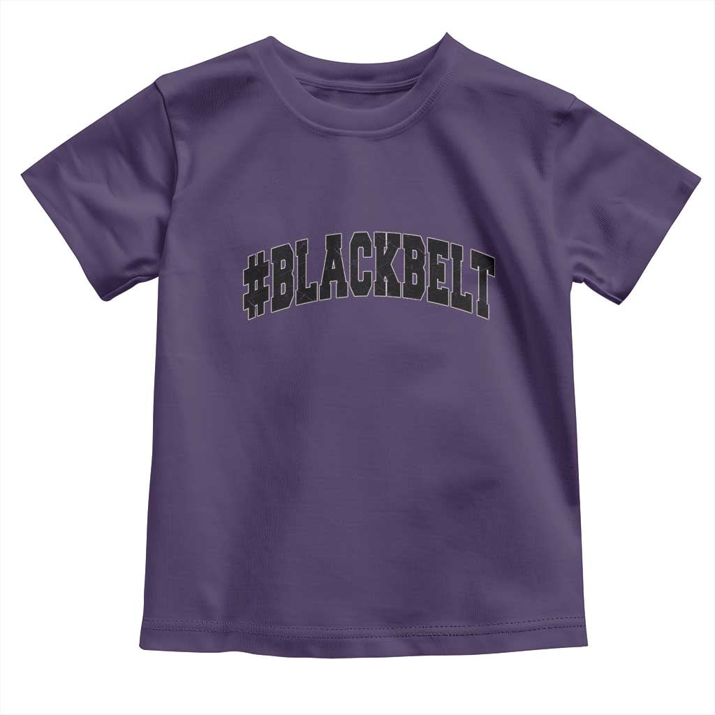 Martial Arts Karate Black Belt Toddler T Shirt Retro Varsity Vintage - Wonder Print Shop