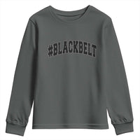 Martial Arts Karate Black Belt Youth Sweatshirt Retro Varsity Vintage - Wonder Print Shop