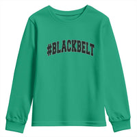 Martial Arts Karate Black Belt Youth Sweatshirt Retro Varsity Vintage - Wonder Print Shop