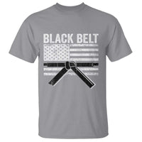 Martial Arts Karate Black Belt T Shirt Retro Vintage American Flag - Wonder Print Shop