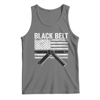 Martial Arts Karate Black Belt Tank Top Retro Vintage American Flag - Wonder Print Shop