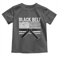 Martial Arts Karate Black Belt Toddler T Shirt Retro Vintage American Flag - Wonder Print Shop