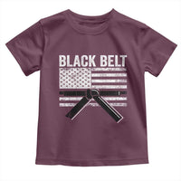 Martial Arts Karate Black Belt Toddler T Shirt Retro Vintage American Flag - Wonder Print Shop