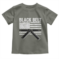 Martial Arts Karate Black Belt Toddler T Shirt Retro Vintage American Flag - Wonder Print Shop