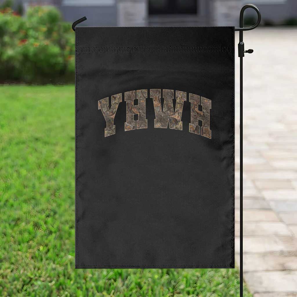 Camo YHWH Garden Flag Christianity Jesus Preppy Christian Faith Bible Verse - Wonder Print Shop
