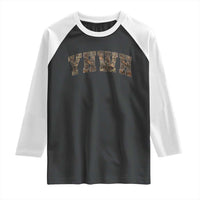 Camo YHWH Raglan Shirt Christianity Jesus Preppy Christian Faith Bible Verse - Wonder Print Shop