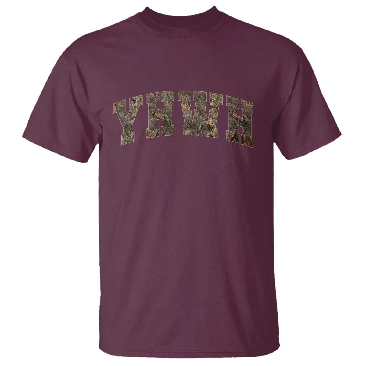 Camo YHWH T Shirt Christianity Jesus Preppy Christian Faith Bible Verse - Wonder Print Shop
