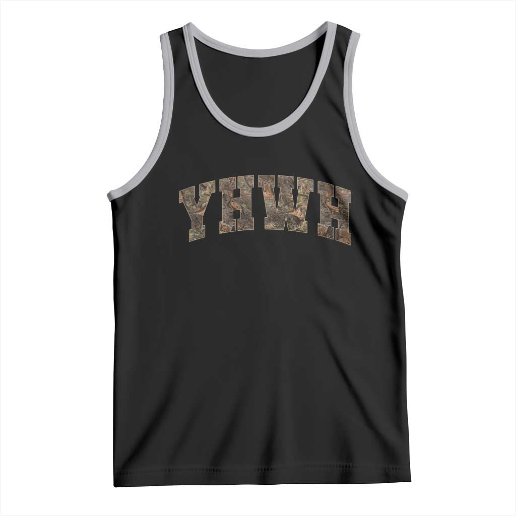Camo YHWH Tank Top Christianity Jesus Preppy Christian Faith Bible Verse - Wonder Print Shop