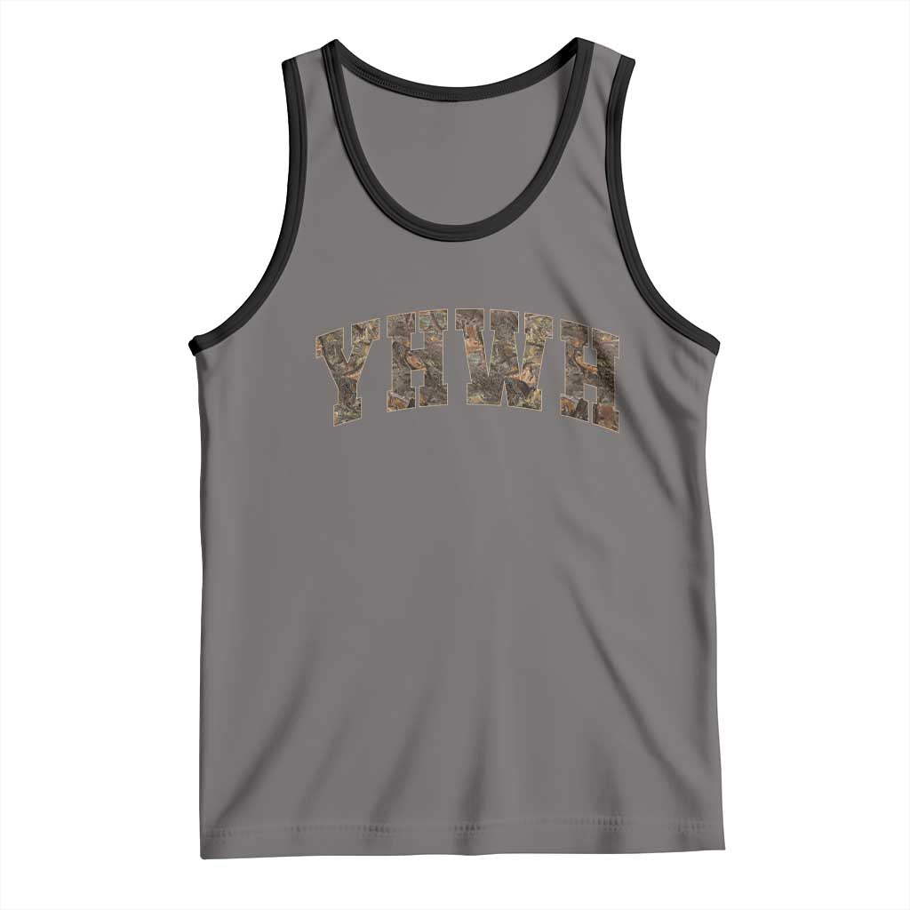 Camo YHWH Tank Top Christianity Jesus Preppy Christian Faith Bible Verse - Wonder Print Shop