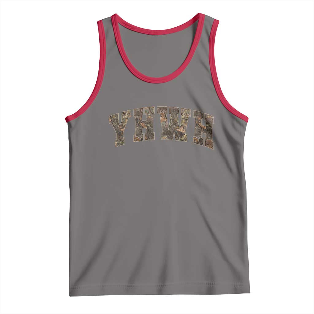 Camo YHWH Tank Top Christianity Jesus Preppy Christian Faith Bible Verse - Wonder Print Shop