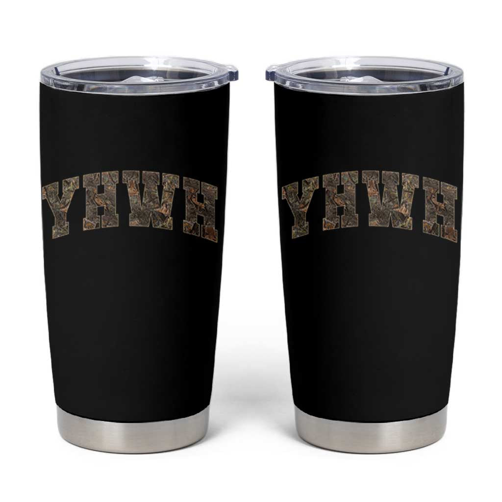 Camo YHWH Tumbler Cup Christianity Jesus Preppy Christian Faith Bible Verse - Wonder Print Shop