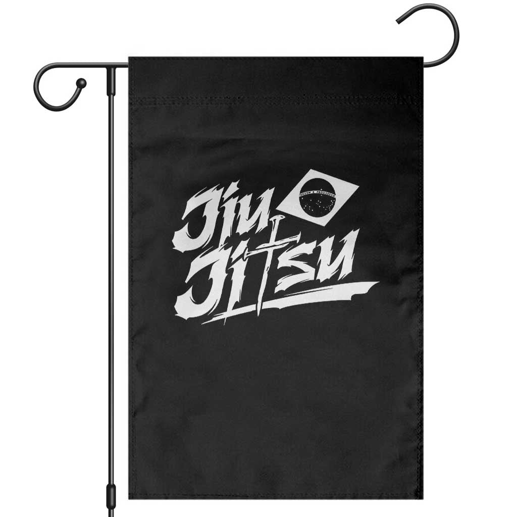 Brazilian Jiu Jitsu Garden Flag Christian Cross BJJ Fighter Training Tee for Martial Arts Lovers - Wonder Print Shop