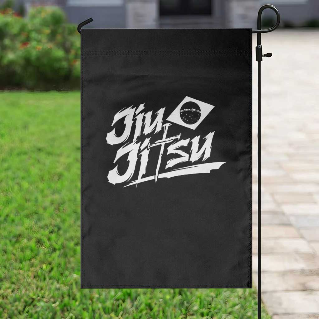 Brazilian Jiu Jitsu Garden Flag Christian Cross BJJ Fighter Training Tee for Martial Arts Lovers - Wonder Print Shop